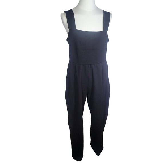 Urban Outfitters Black Casual Workwear Side Zip Jumpsuit Size Large - Picture 1 of 6